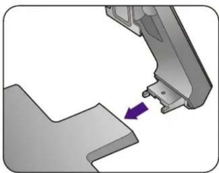 BENQ BL2480T - Attach the monitor base. - 4