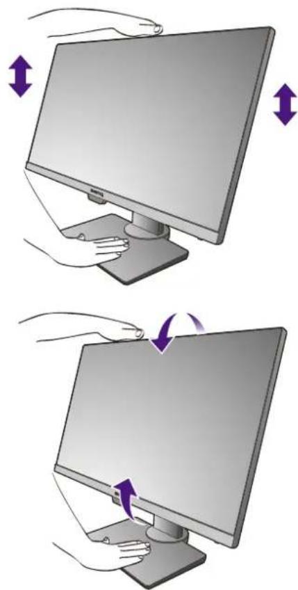 BENQ BL2480T - How to attach the monitor base - 8