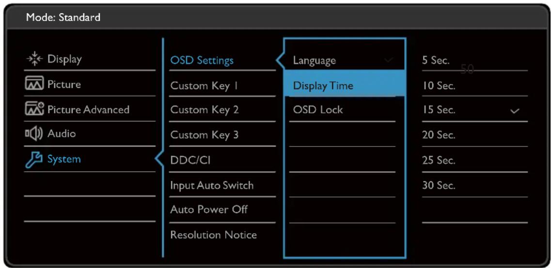 BENQ BL2480T - System menu - 1