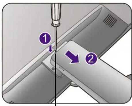 BENQ BL2480T - Remove the monitor stand. - 3