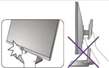 BENQ BL2480T - Adjusting the monitor height - 3
