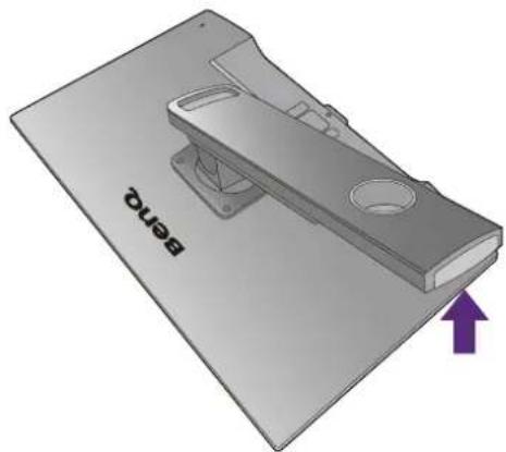 BENQ BL2480T - How to attach the monitor base - 3