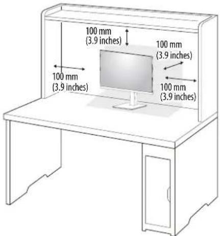 LG 27UK670 - Installing on a Table - 1