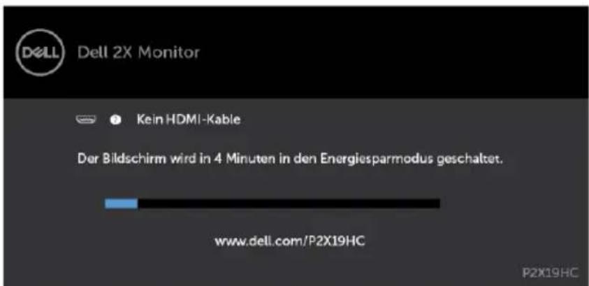 DELL P2219HC - OSD-Warnmeldungen - 7