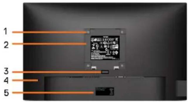 DELL P2219HC - Teile und Bedienelemente - 2