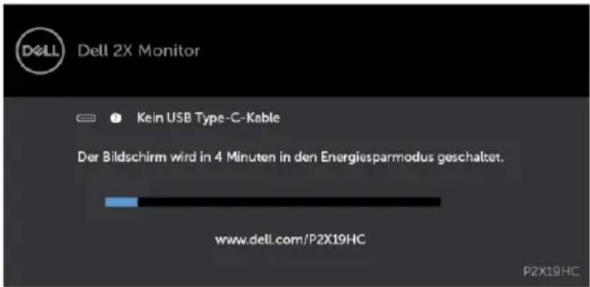 DELL P2219HC - OSD-Warnmeldungen - 10