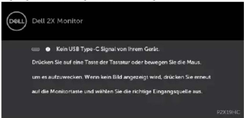 DELL P2219HC - OSD-Warnmeldungen - 6