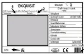 Exquisit GS 80-5 A+++ - Folgende Angaben werden benötigt um Ihren Auftrag bearbeiten zu können: - 1