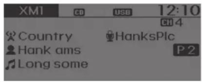 XM1 CD USB 12:10 CH 4 Country HanksPlc Hank AMS P2 Long some