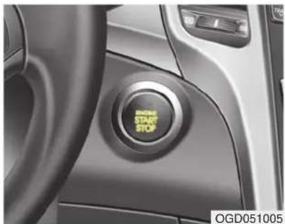 HYUNDAI Elantra GT (2017) - ENGINE START/STOP BUTTON (IF EQUIPPED) - 1