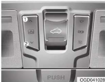 HYUNDAI Elantra GT (2017) - Sunroof open warning (if equipped) - 1