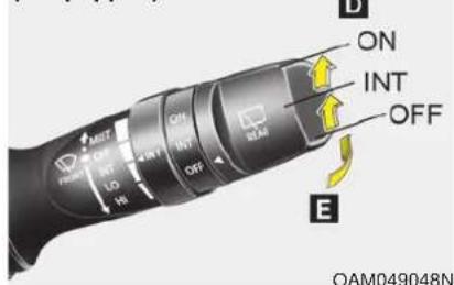 ON INT OFF E OAM049048N