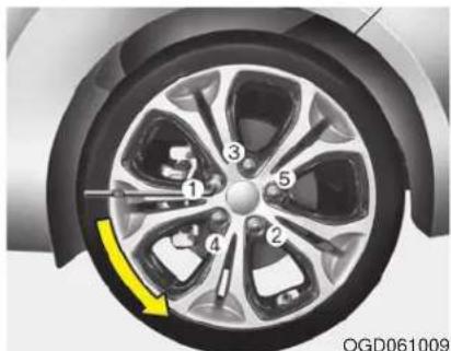 HYUNDAI Elantra GT (2017) - WARNING - Changing a tire - 1