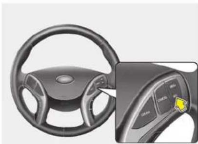 HYUNDAI Elantra GT (2017) - To set cruise control speed: - 1