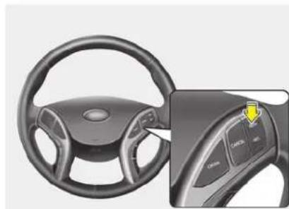 HYUNDAI Elantra GT (2017) - To set cruise control speed: - 2