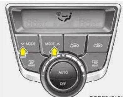 MODE MODE AUTO OFF