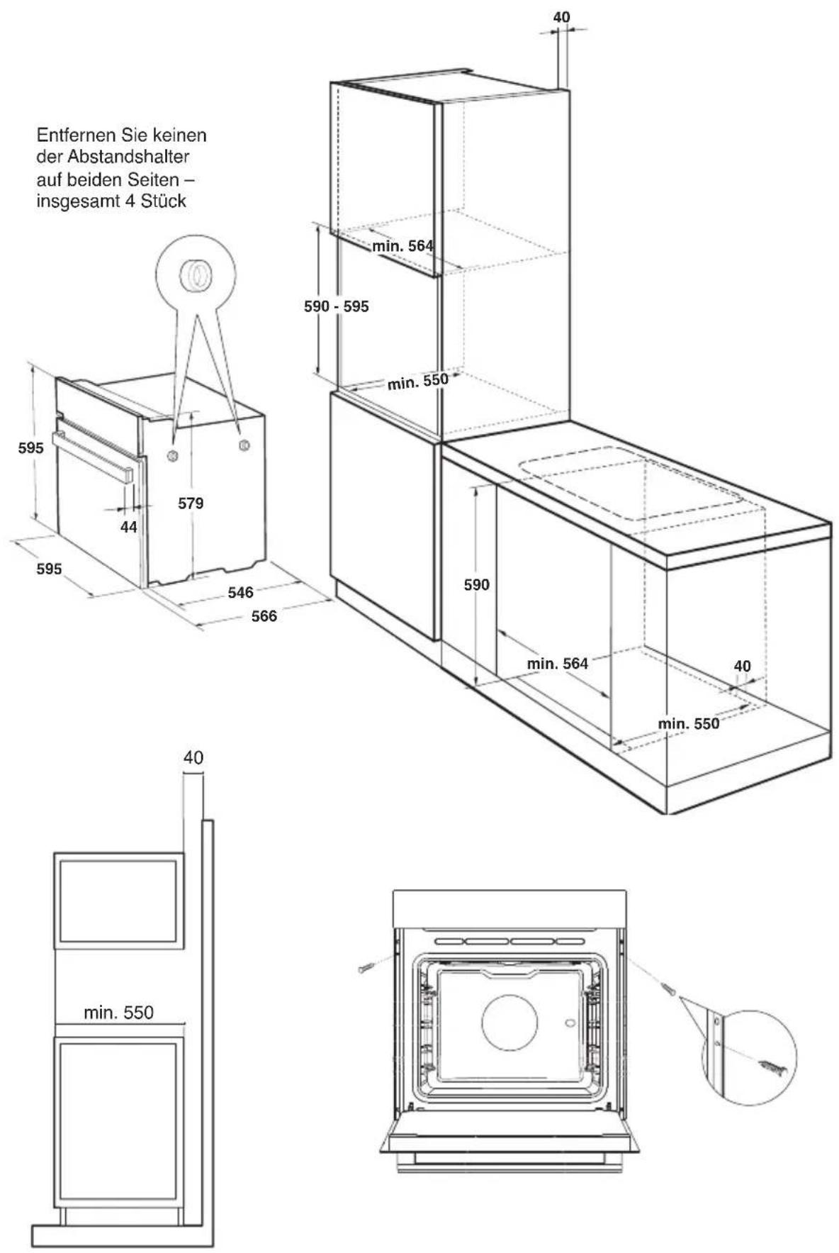 PANASONIC HL-PF697S - Abmessungen - 1