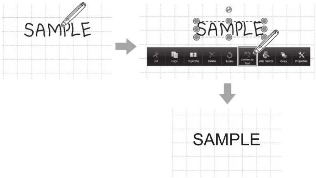 SHARP PN-ZL03A - ■ Converting objects (handwritten characters) to text - 1