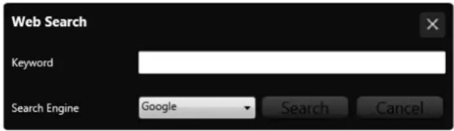 Web Search Keyword Search Engine Google Search Cancel