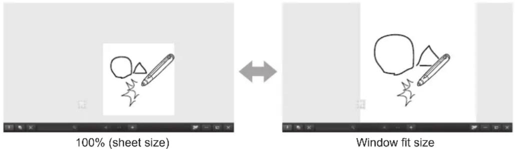 100% (sheet size) Window fit size