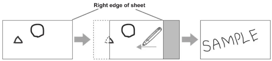 SHARP PN-ZL03A - Drag horizontally with the touch pen. - 1