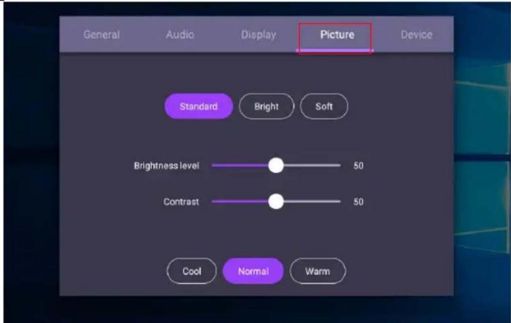BENQ RP8601K - Picture settings - 1