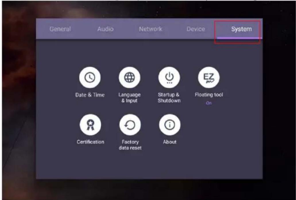 BENQ RP8601K - System settings - 1