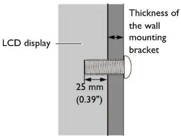BENQ RP8601K - Installing the display on a wall - 4
