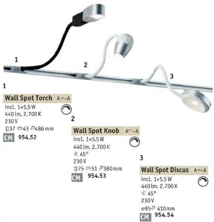 Paulmann 955.05 - Wall reading lights - 2