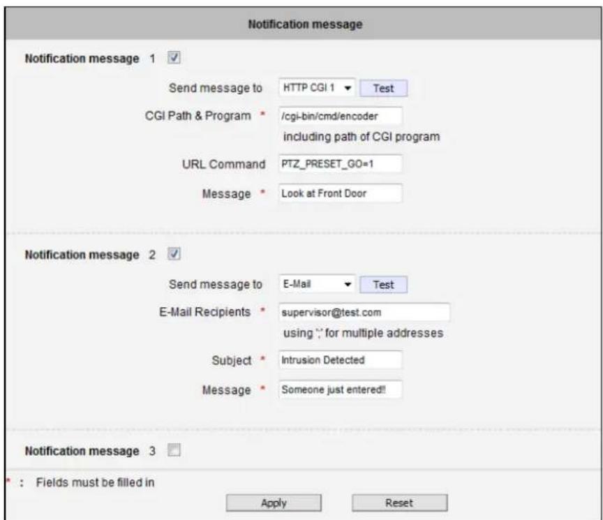 ACTi I48 - Notification message - 1