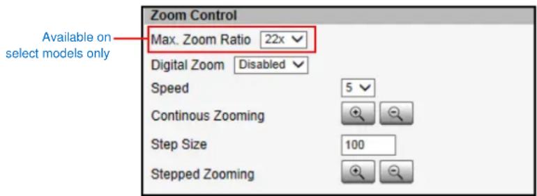 ACTi I48 - How to Zoom the Camera In or Out - 1