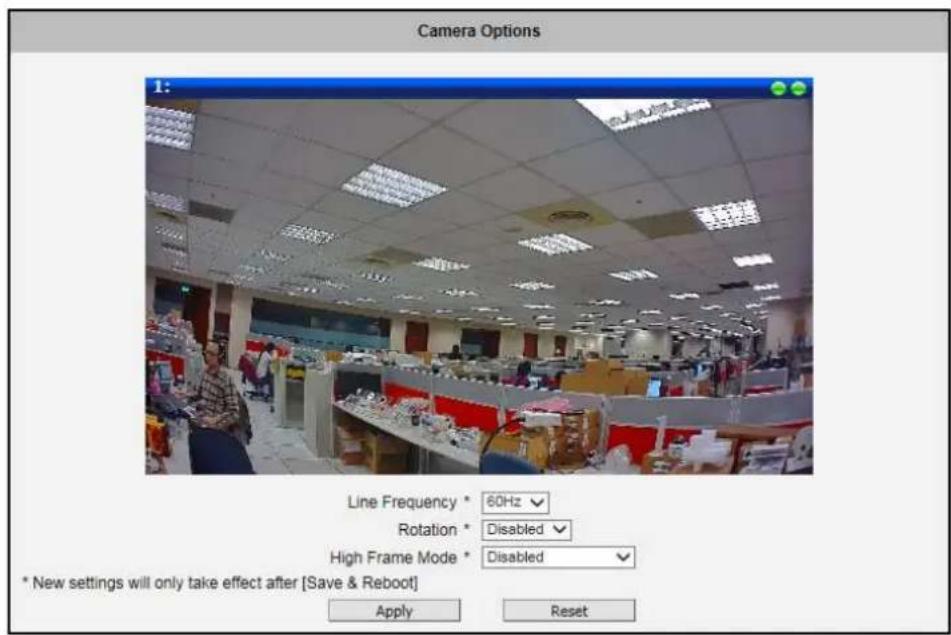 ACTi I48 - Camera Options - 1