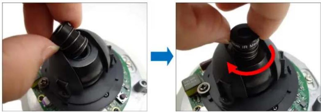 ACTi E911 - How to Replace the Lens (D91 / D92 only) - 6
