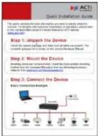 ACTi E911 - Package Contents - 7