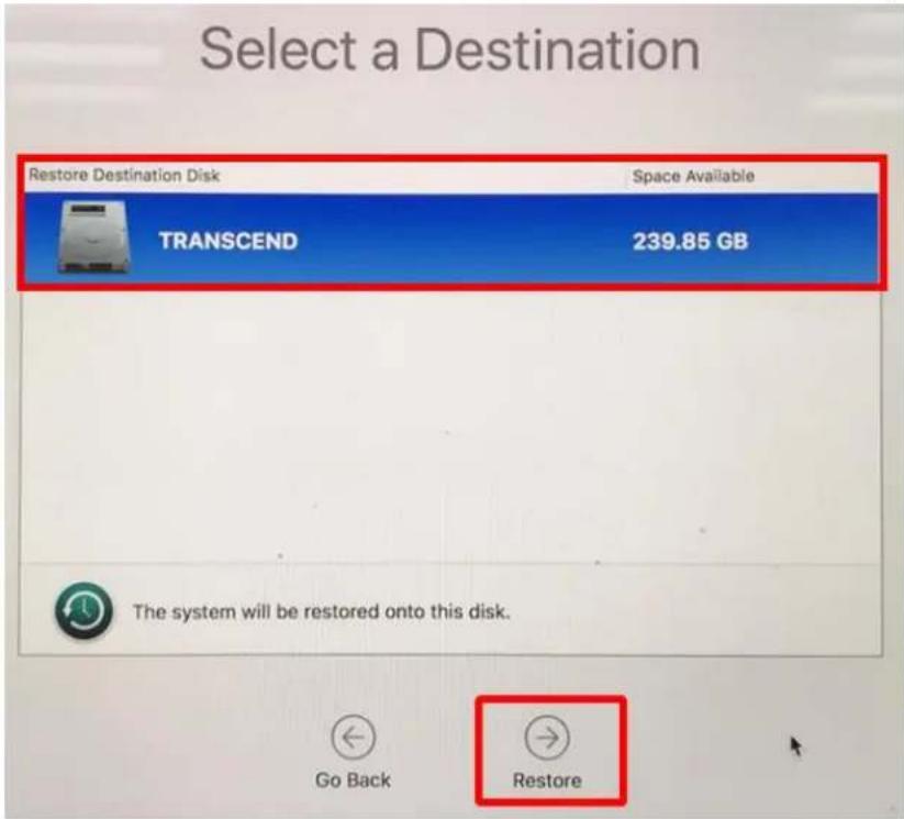 TRANSCEND JetDrive 850 - Restore From Time Machine Backup - 2