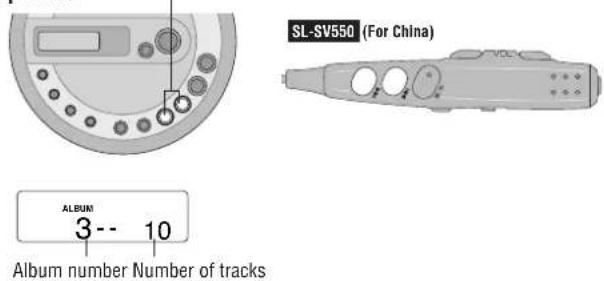 PANASONIC SL-J600V - Starting play from an album (Album skip) - 1