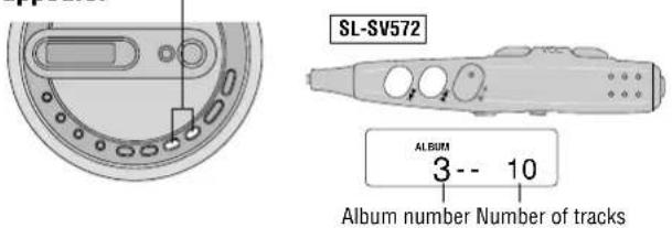 PANASONIC SL-J610V - Starting play from an album (Album skip) - 1