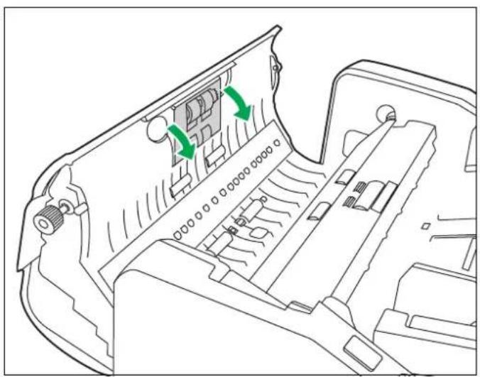PANASONIC KV-S7065C - Auswechseln des Papiereinzugswalzenmoduls - 2