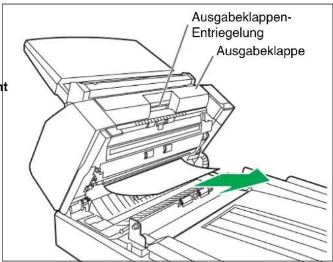 PANASONIC KV-S7065C - Beseitigen von gestautem Papier aus dem Ausgabeweg - 2