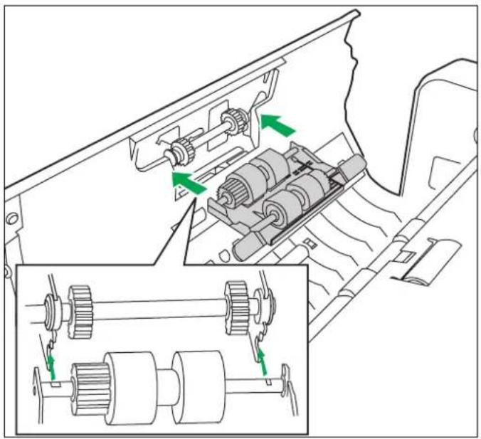 PANASONIC KV-S7065C - Auswechseln des Papiereinzugswalzenmoduls - 4