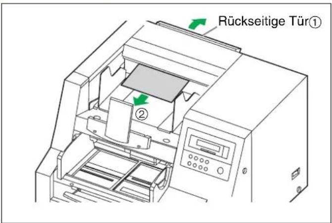 PANASONIC KV-S3105C - Papierstau in der Dokumentenausgabe beseitigen - 1