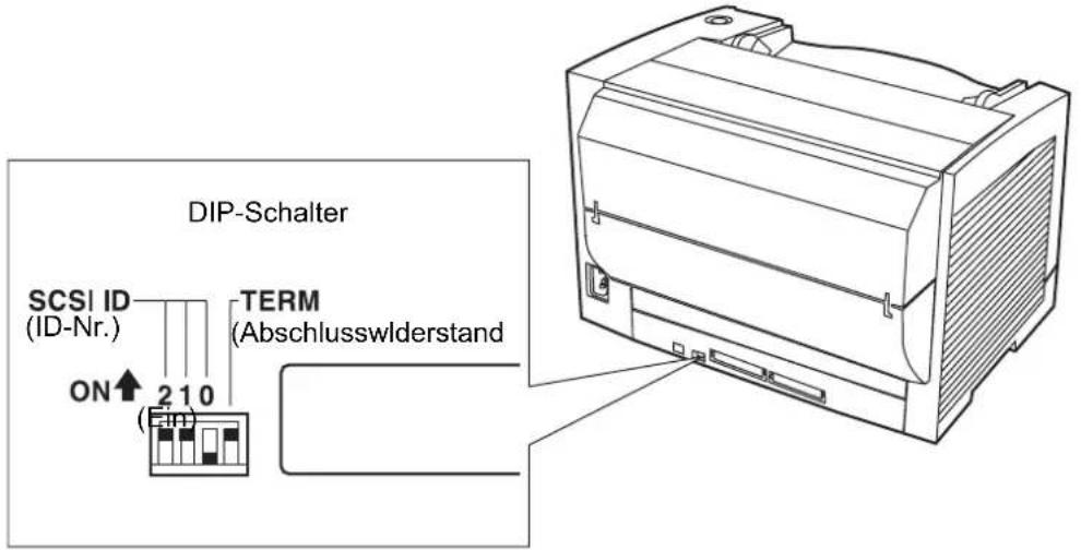PANASONIC KV-S2046CU - Hinweise zur SCSI-Einstellung (nur bei Verwendung der SCSISchnittstelle) - 1