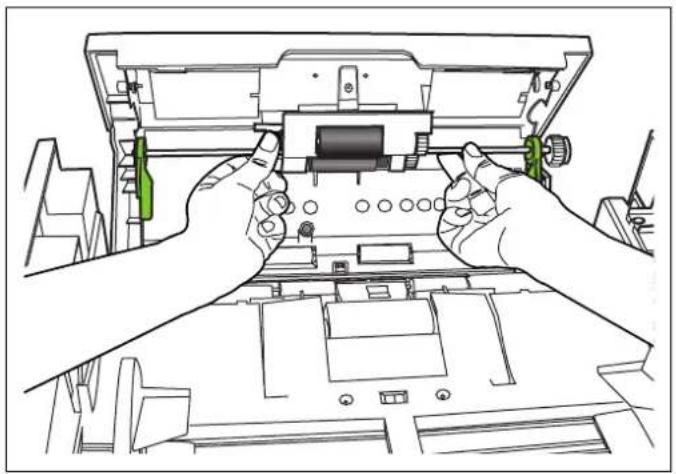 PANASONIC KV-S2046CU - Auswechseln des Papiereinzugswalzenmoduls - 5