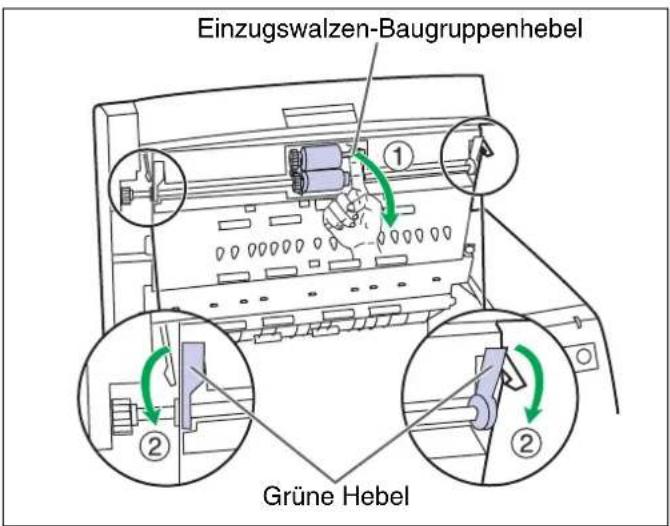 Einzugswalzen-Baugruppenhebel Grüne Hebel