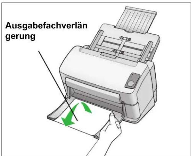 Ausgabefachverlän gerung