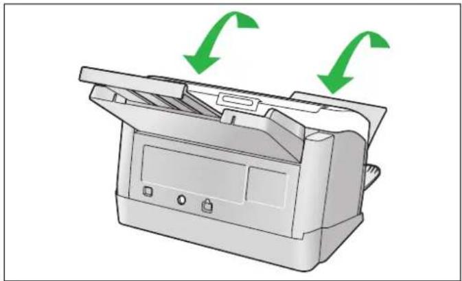 PANASONIC KV-C1025C - Die ADF-Tür schließen. - 1