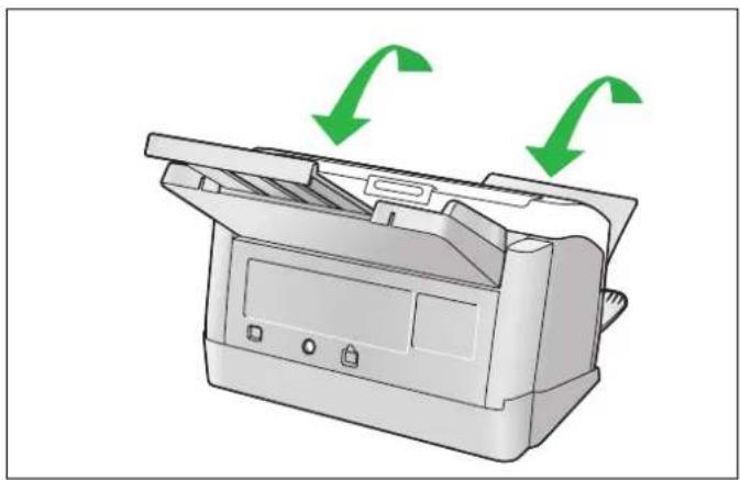 PANASONIC KV-C1025C - Die ADF-Tür schließen. - 1