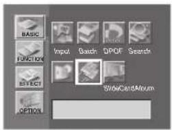 BASIC FUNCTION Input Batch QPOF Search EVECT OPTION SlideCard & Forum