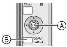 MENU A DISPLAY CANCEL B