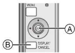 MENU DISPLAY CANCEL A B